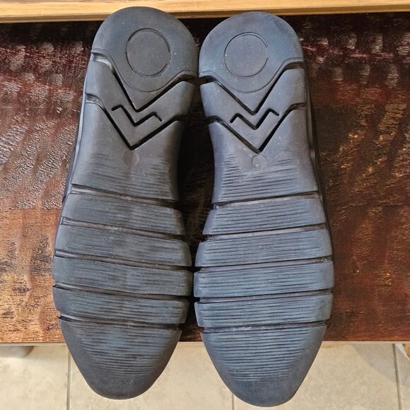 Moral Code Men's Erast Leather Slip-On Sneaker, Blue/Black, Sz 12 - Picture 7 of 16